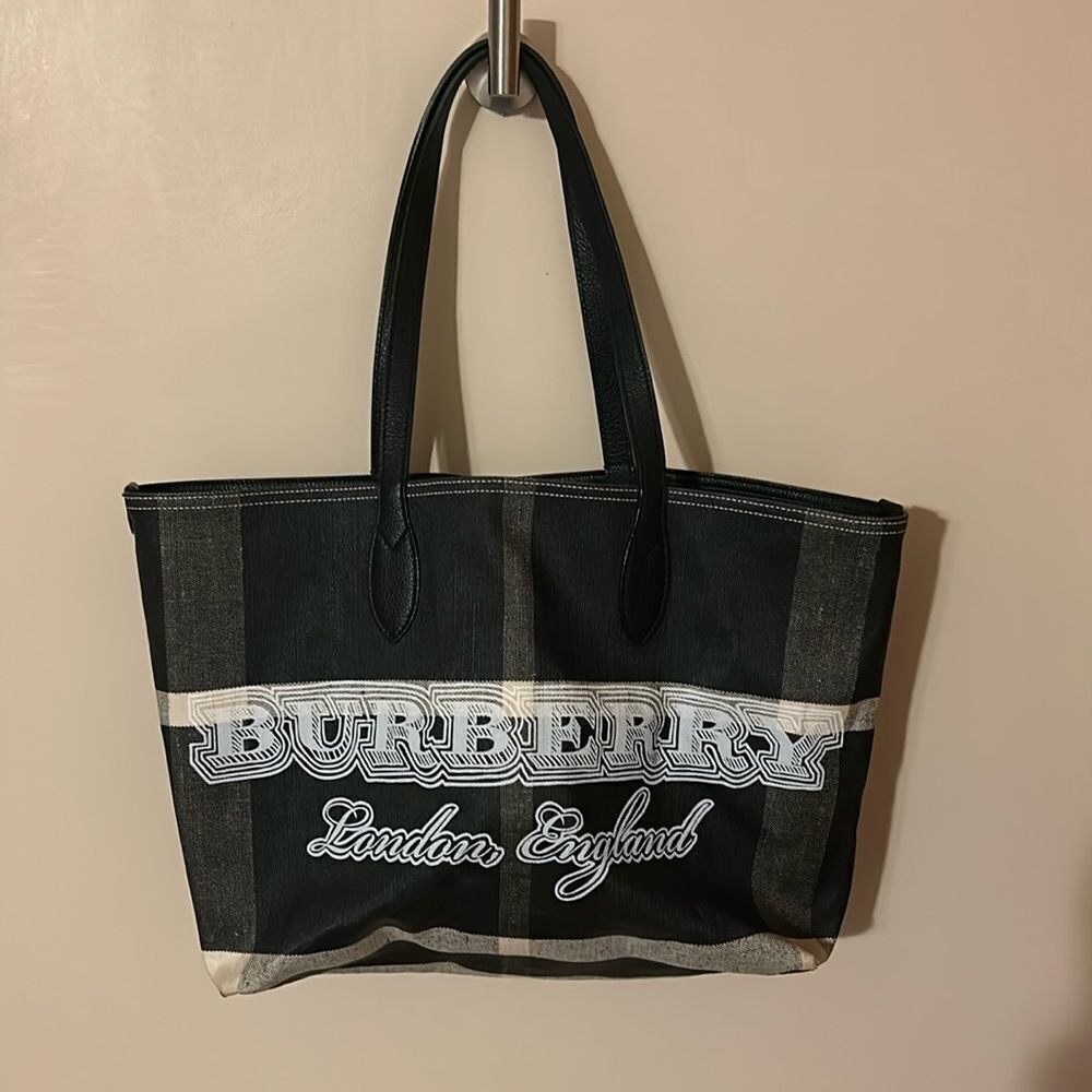 Authentic Burberry Doodle Tote